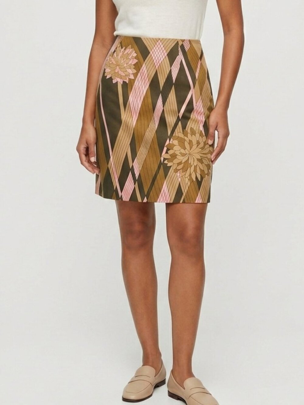 Talbots Silk Skirt